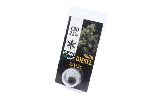 Sour Diesel Hachis CBD Plant Of Life Jelly 3 grs