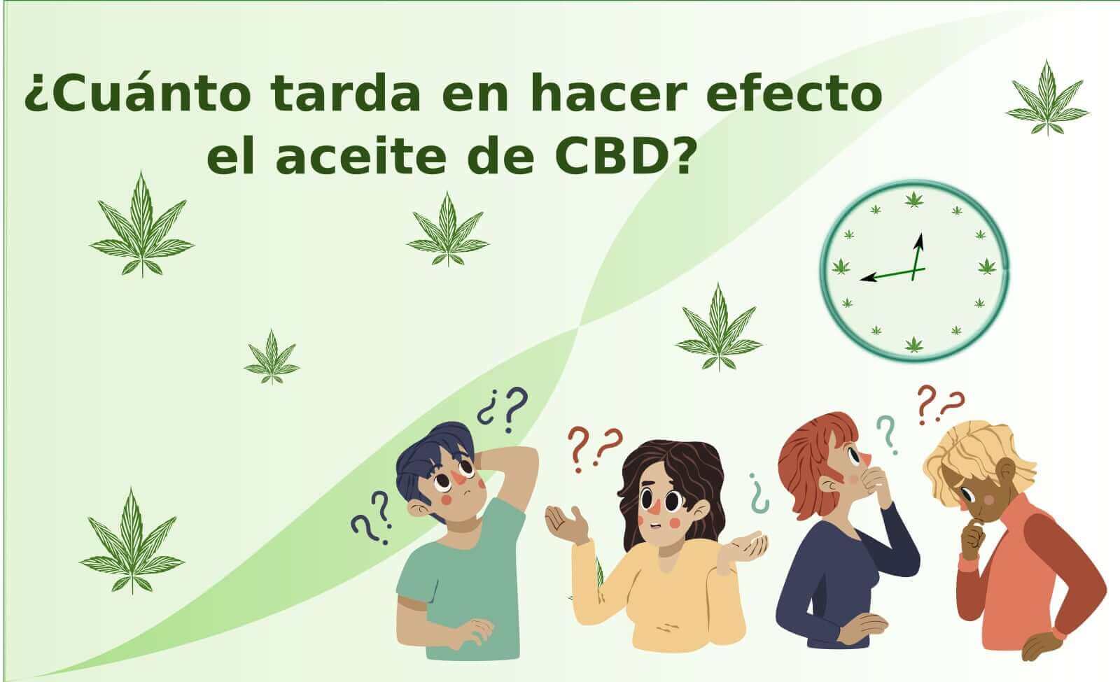 ¿Cuánto tarda en hacer efecto el aceite de CBD?