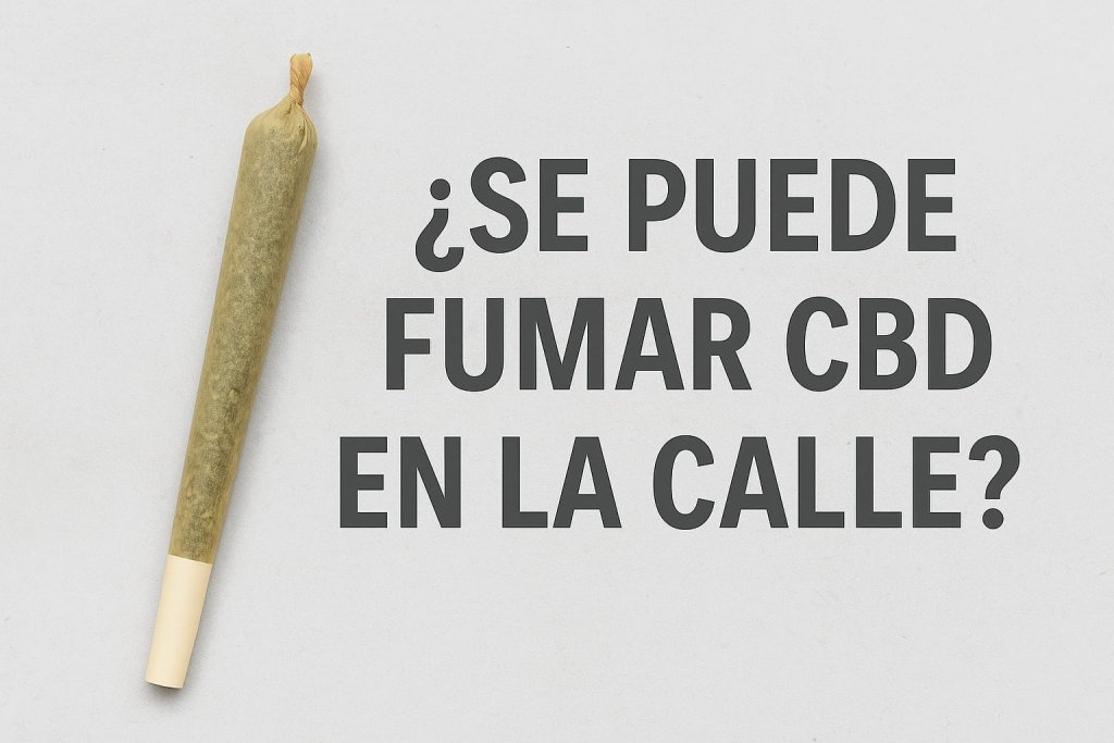 Porro de CBD legal sobre fondo claro con pregunta destacada