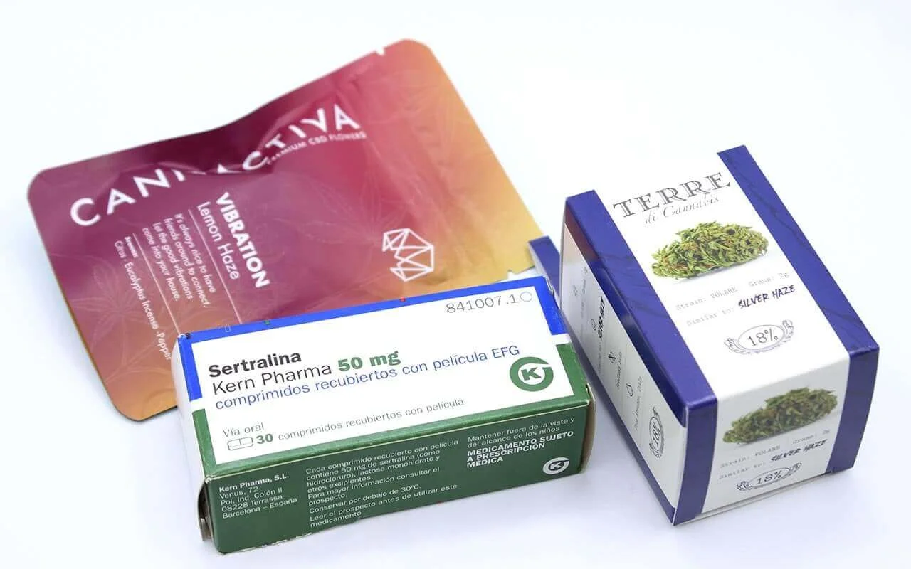 utilizar cannabis y medicamento depresion