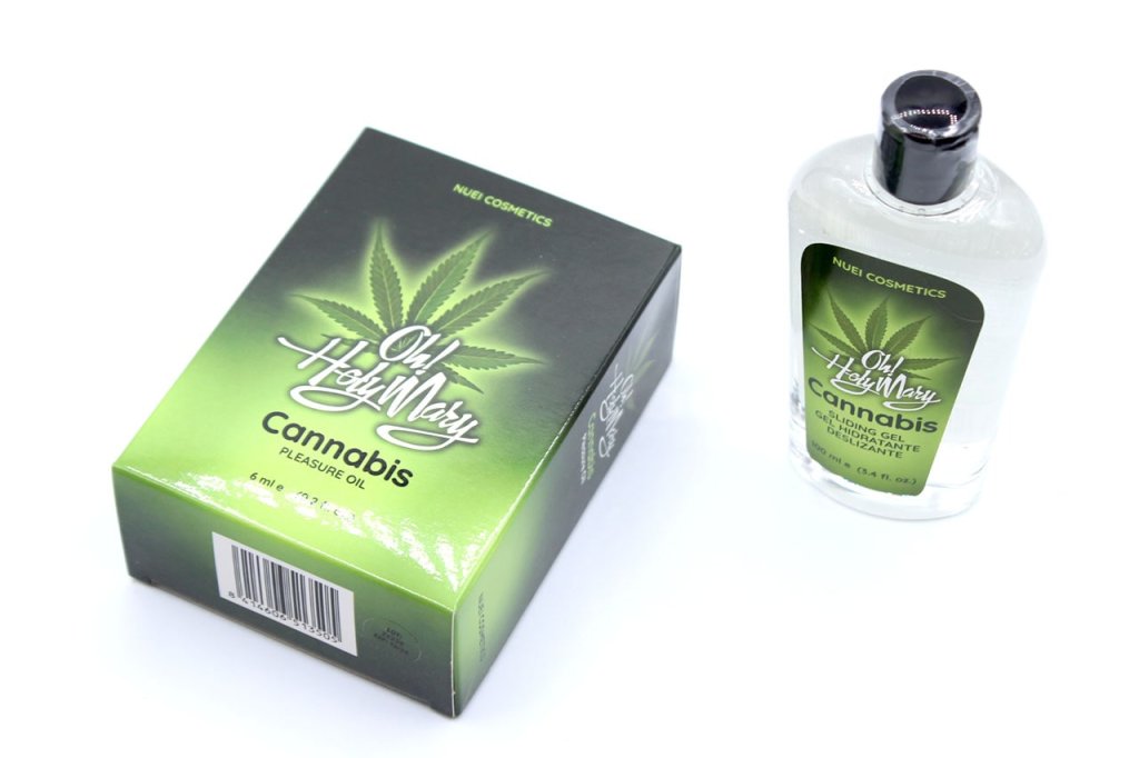 Lubricante CBD con decoración romántica y ambiente relajante