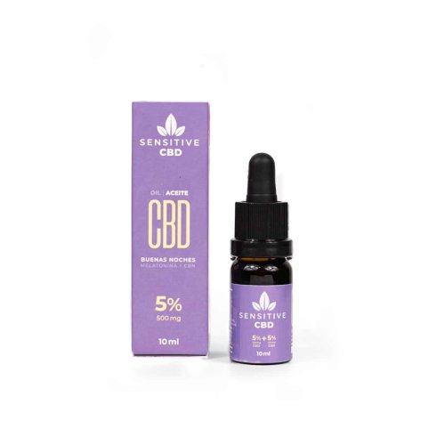 Aceite Sensitive Buenas Noches 5% CBD y 5% CBN