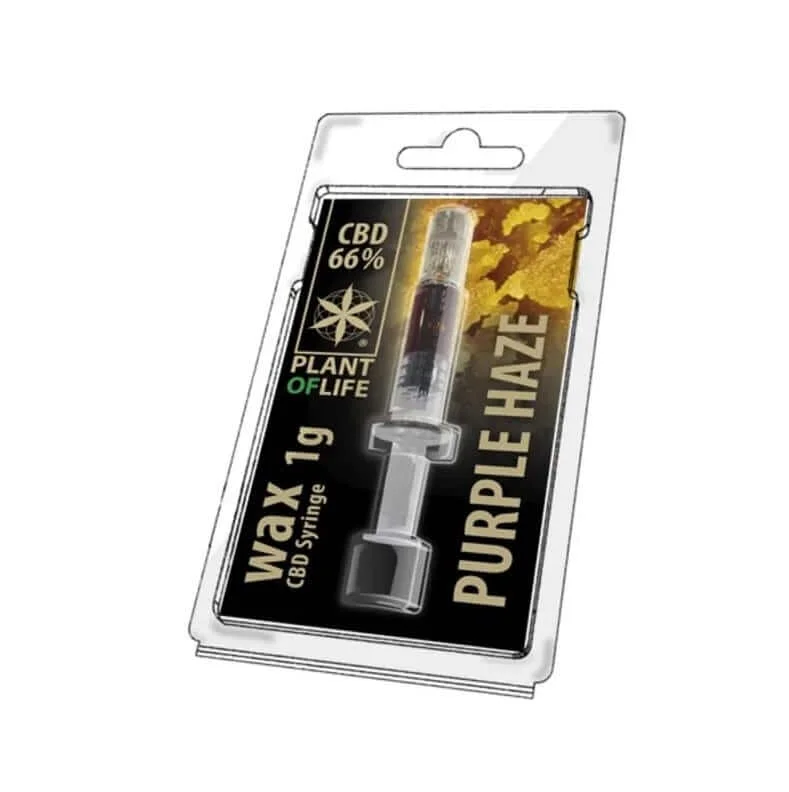 Wax CBD Purple Haze 66% Plant of Life Jeringuilla 1 ml