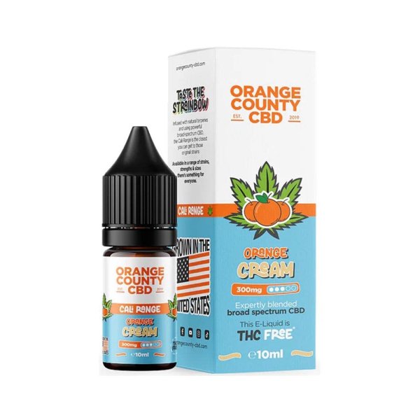 Orange County CBD E-Liquid Crema de Naranja CBD 300 mg 10 ml