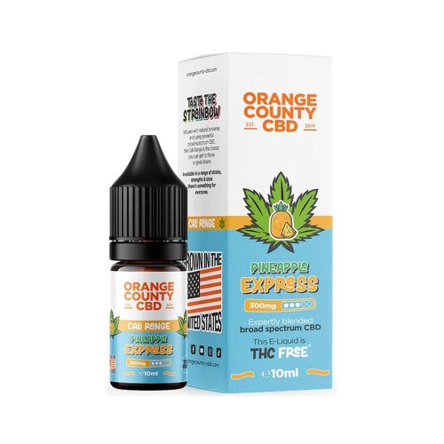 Orange County CBD E-Liquido pinneaple Express CBD 300 mg 10 ml