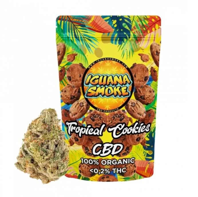 Tropical Cookies CBD Iguana Smoke 10g - Farma CBD