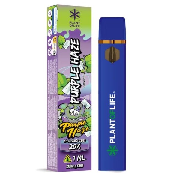 Vaporizador Desechable Purple Haze 20% CBD Plant of Life 1 ml