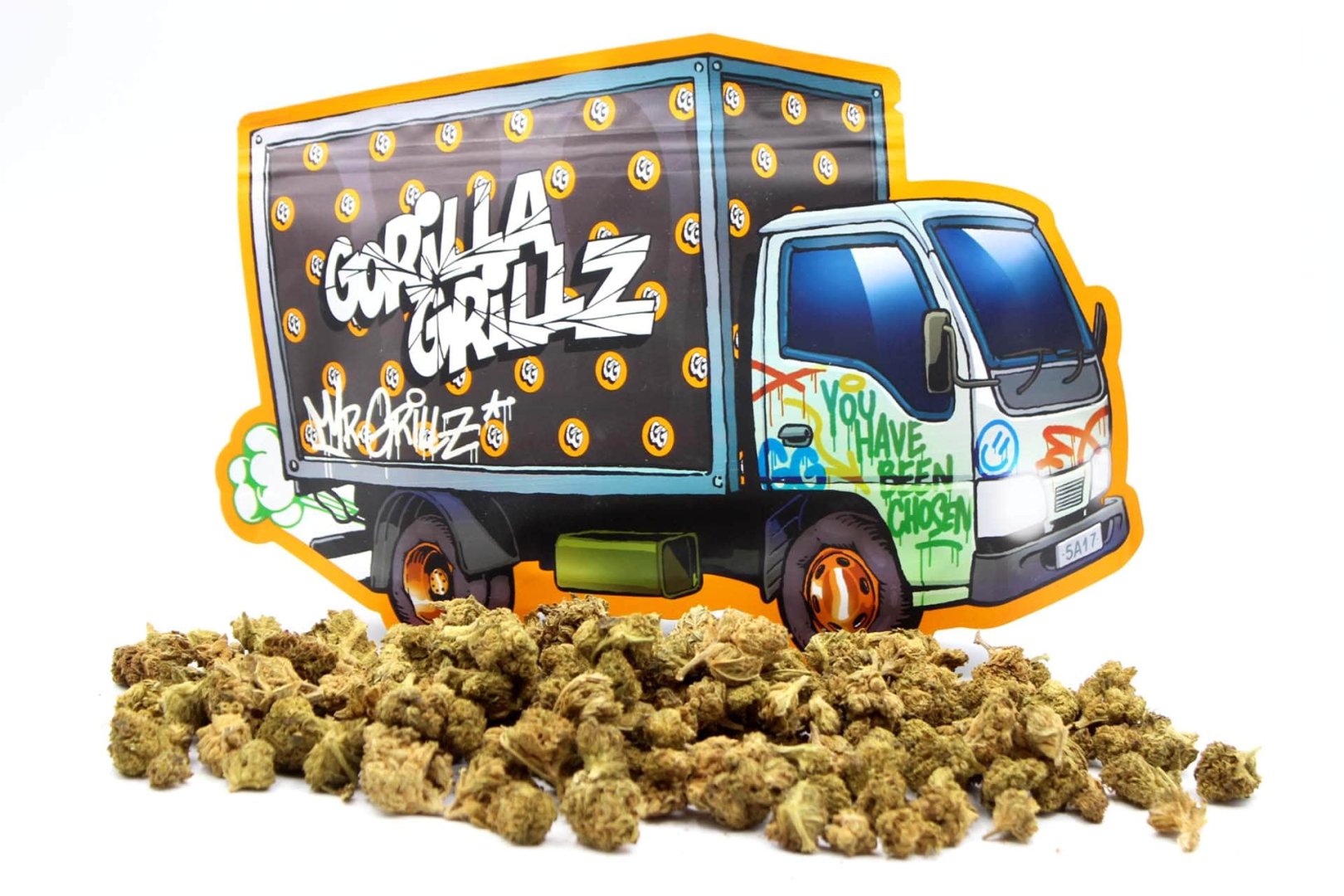 Bolsa CBD Gorilla Grillz 50g con diseño urbano