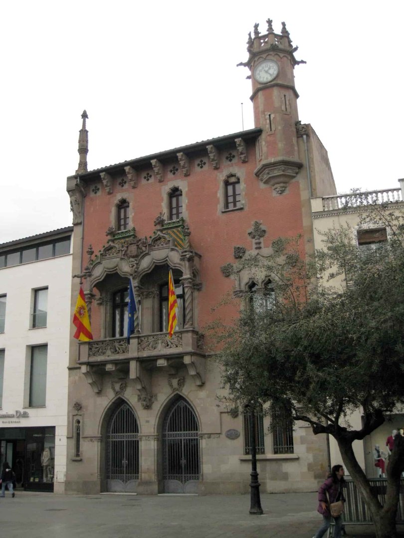 Edificio del ayuntamiento de Granollers, ubicado en la zona centro de la ciudad