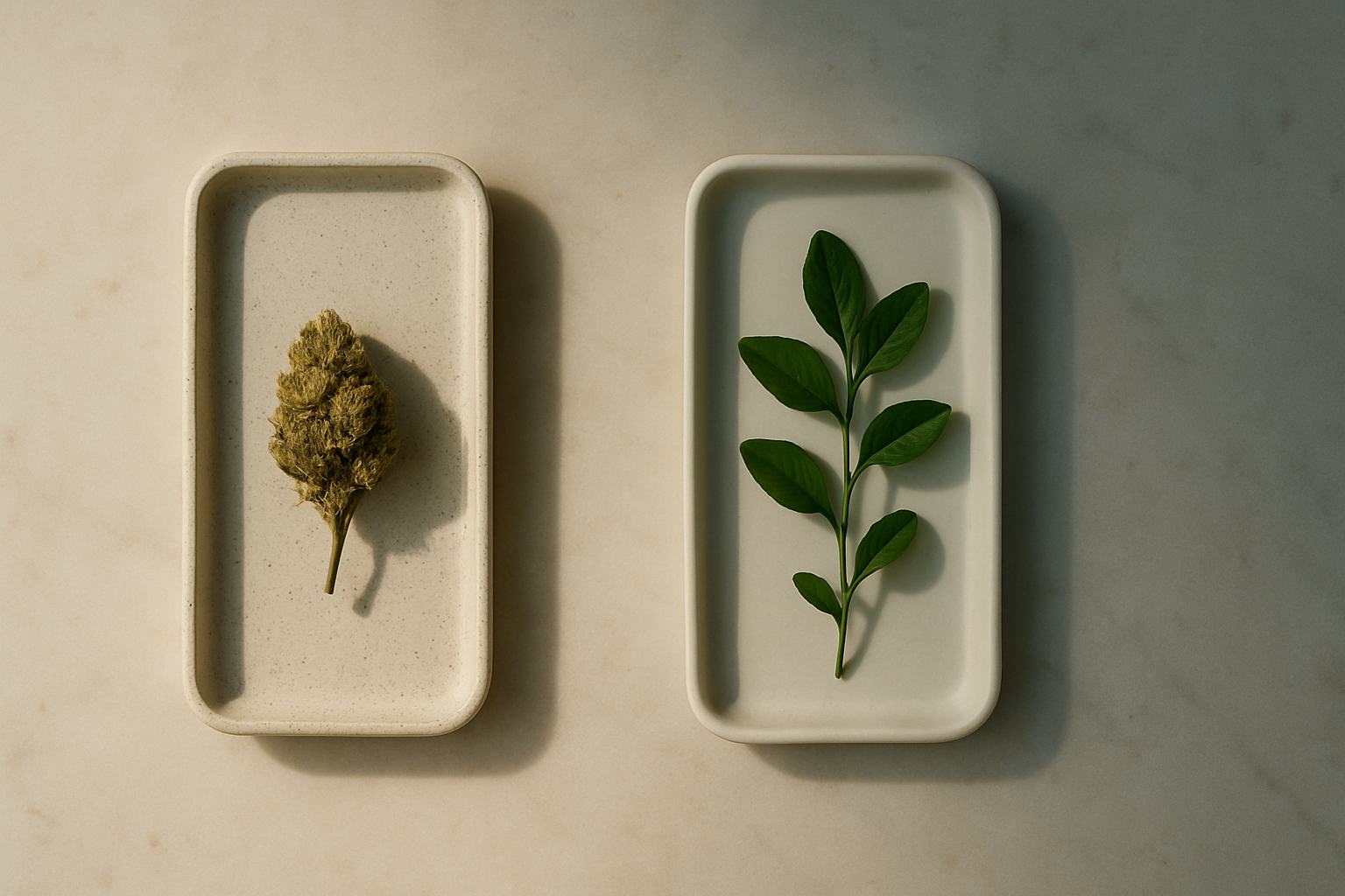 Productos CBD en composición premium para la guía CBD vs THC