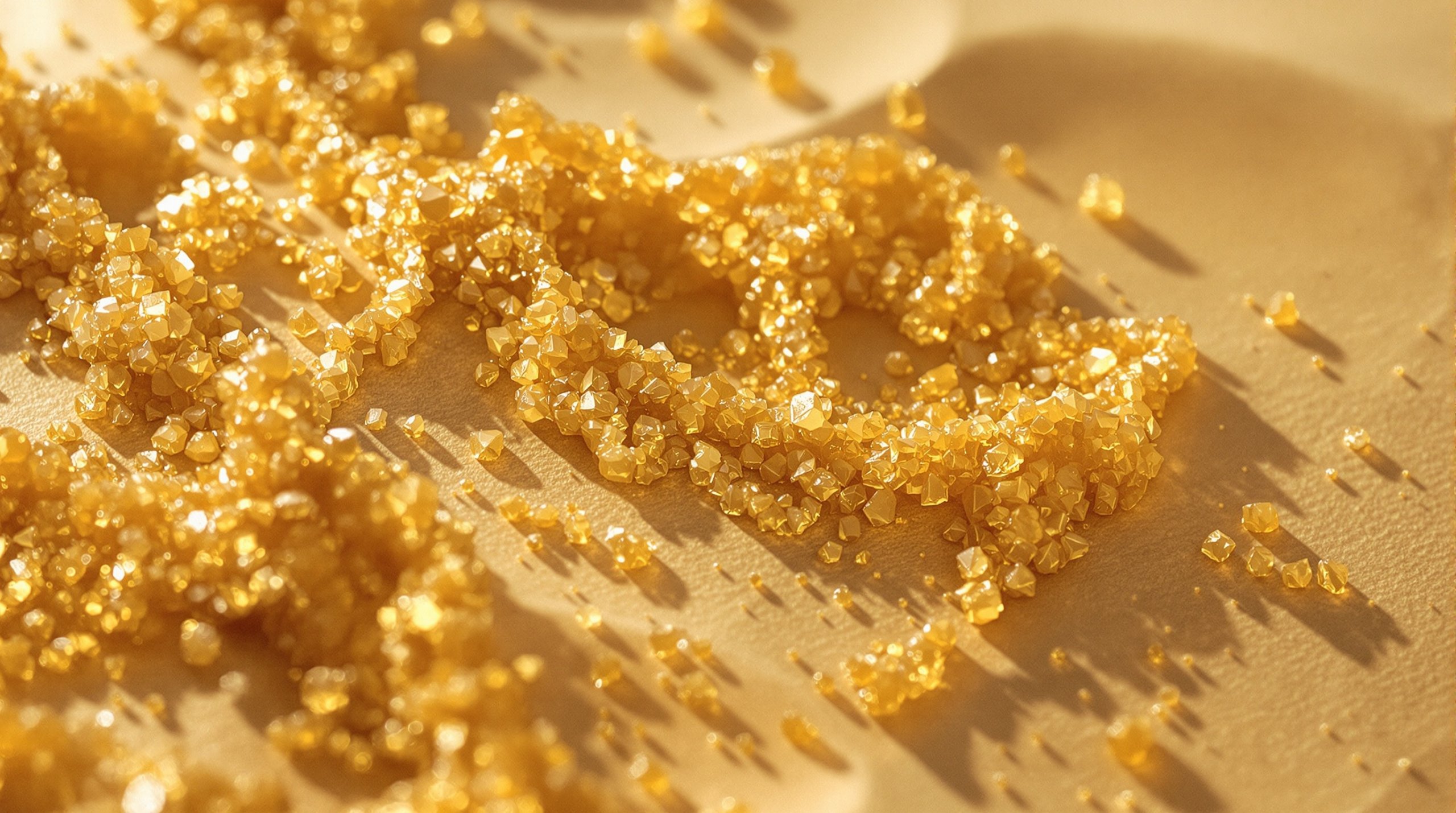 Detalle macro de resina Doble Zero Hachís La Cosechera con textura brillante