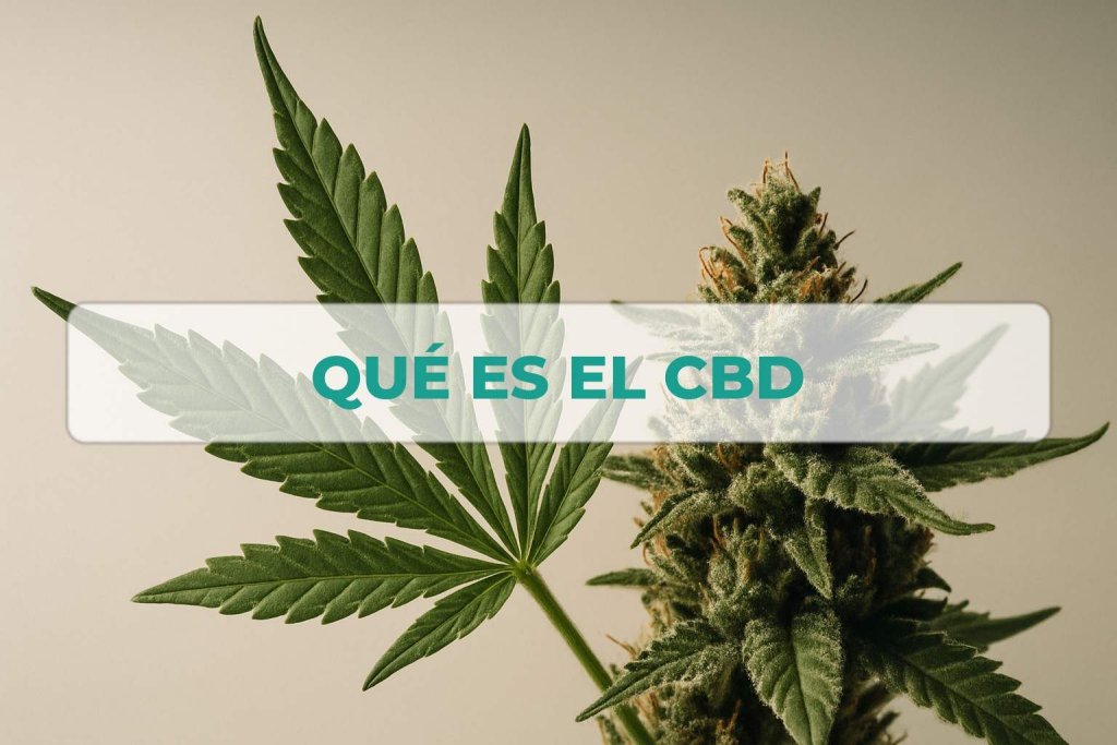 Qué es el CBD: portada editorial botánica premium y minimalista en Farma CBD
