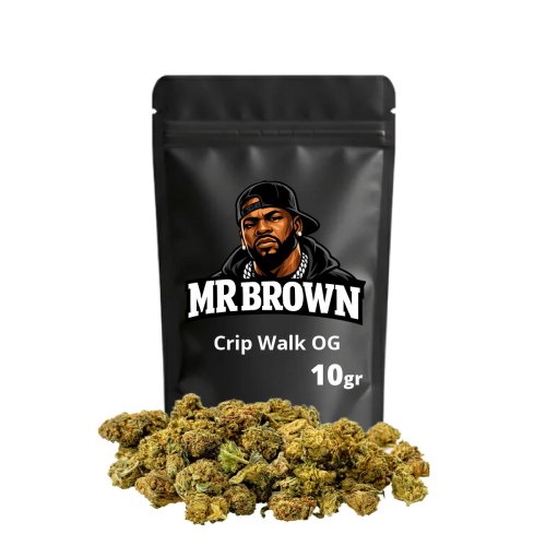 Crip Walk OG Small Buds Mr Brown 10g - cogollos pequeños CBD de cultivo europeo