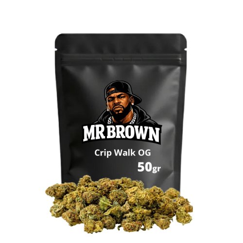 Crip Walk OG Small Buds Mr Brown 50g - cogollos pequeños CBD de cultivo europeo