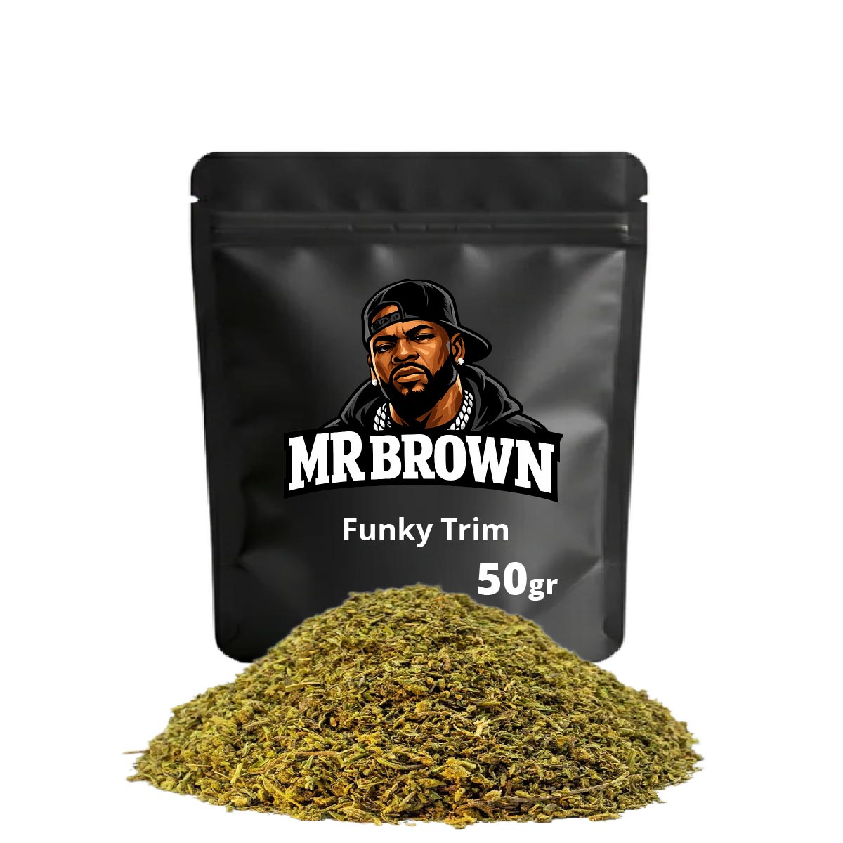 Funky Trim Mr Brown 50g - recortes Trim CBD de cultivo europeo