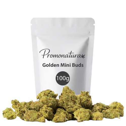 Golden Mini Buds Promonatura 100g - cogollos pequeños CBD de cultivo europeo