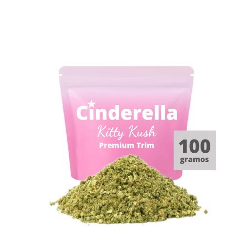 Kitty Kush Trim Cinderella 100g - recortes Trim CBD de cultivo europeo