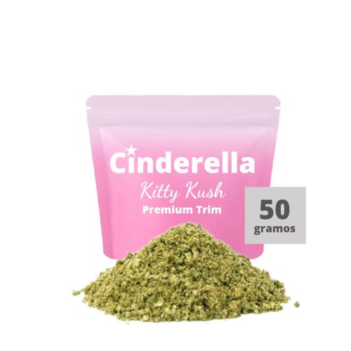 Kitty Kush Trim Cinderella 50g - recortes Trim CBD de cultivo europeo