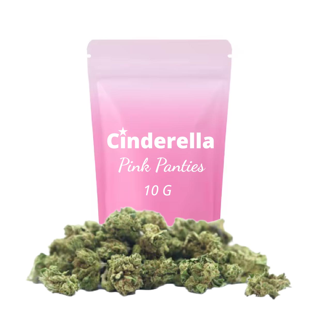 Pink Panties Small Buds Cinderella 10g - cogollos pequeños CBD de cultivo europeo
