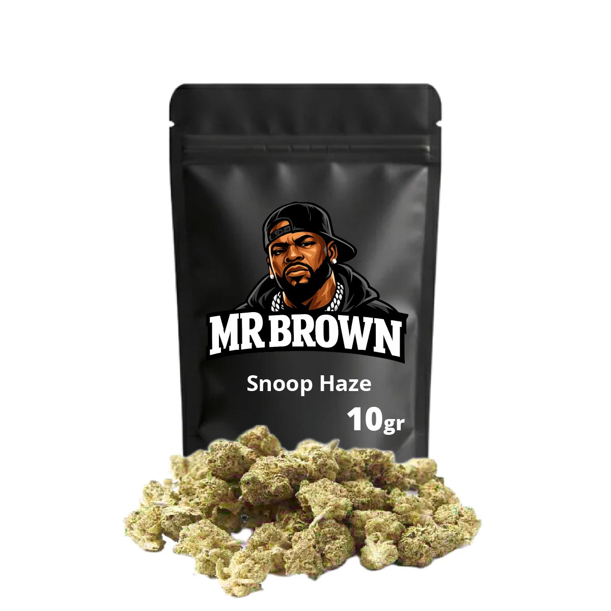 Snoop Haze Small Buds Mr Brown 10g - cogollos pequeños CBD de cultivo europeo