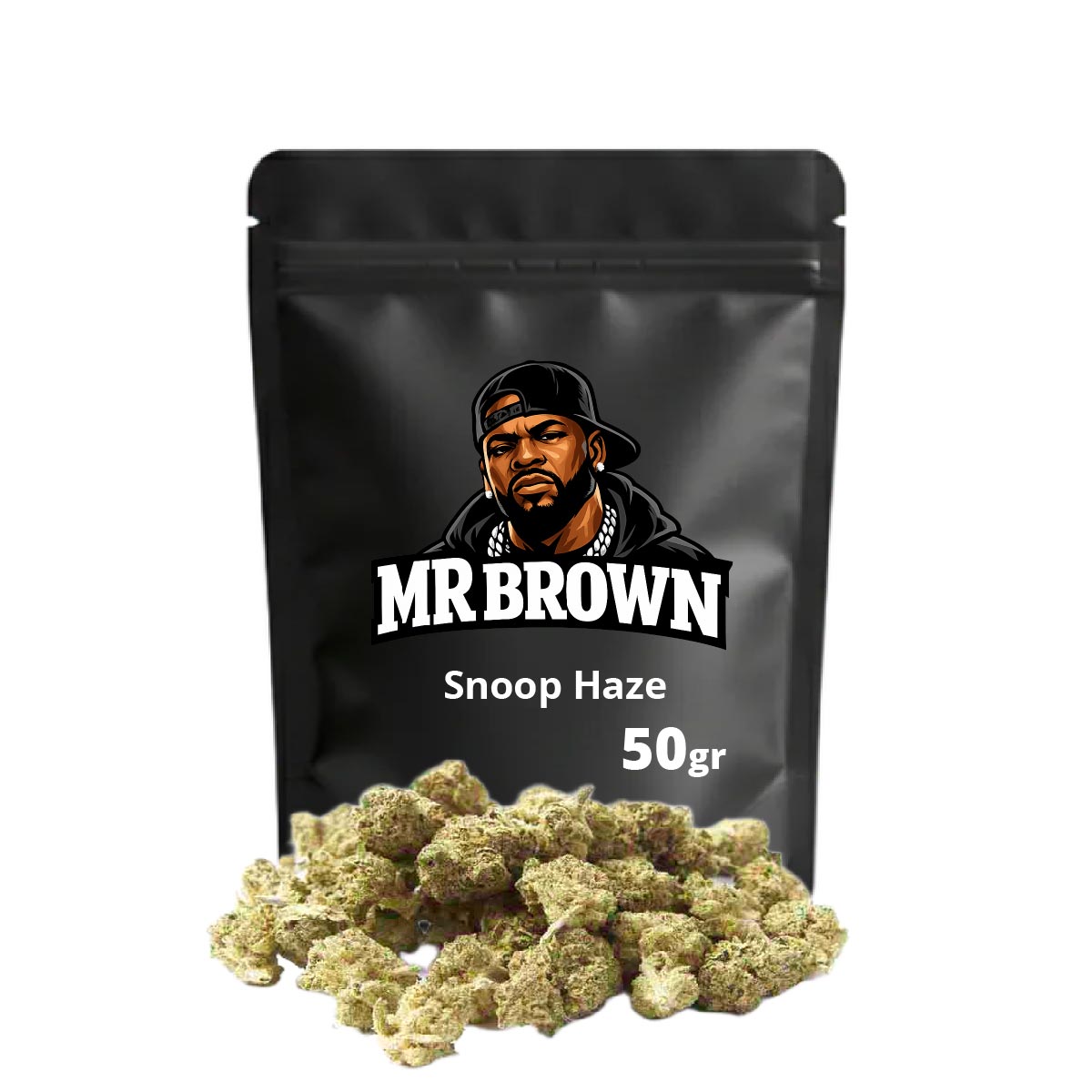 Snoop Haze Small Buds Mr Brown 50g - cogollos pequeños CBD de cultivo europeo