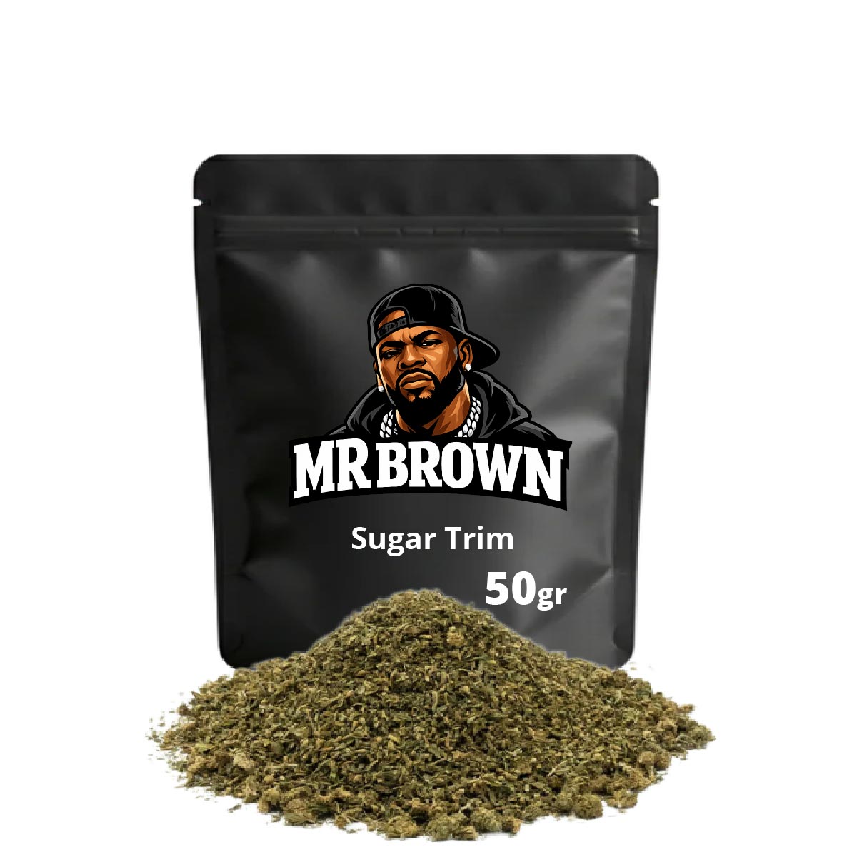 Sugar Trim Mr Brown 50g - recortes Trim CBD de cultivo europeo