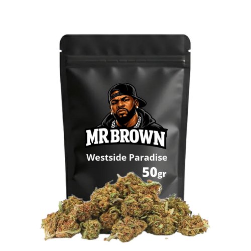 Westside Paradise Small Buds Mr Brown 50g - cogollos pequeños CBD de cultivo europeo