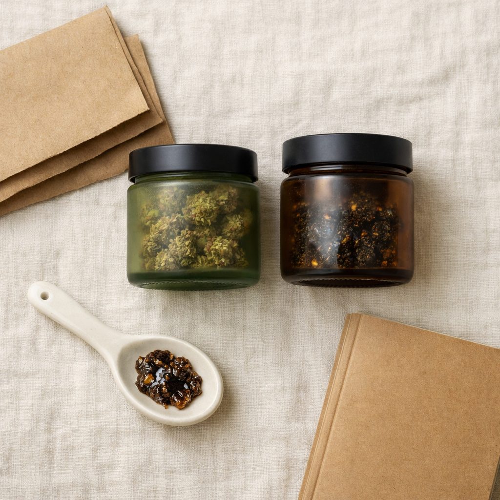 Flores y resinas CBD Cannactiva: análisis sensorial y composición