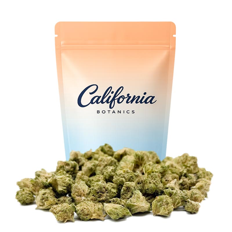 Cogollos pequeños indoor Royal Cali Small Buds CBD California Botanics 10g de aroma cítrico-resinoso premium
