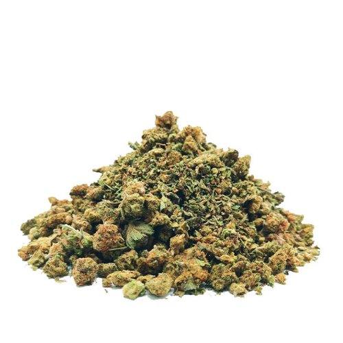 Trim y cogollos pequeños CBD Promonatura mezcla de recortes y flores verde resinoso aroma herbal de colección 20g y 50g