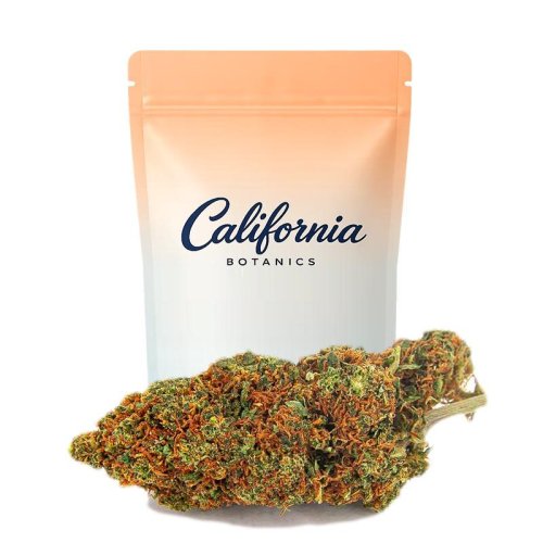 Cogollos indoor Guava CBD California Botanics en formato 5 g y 10 g con tonos verdes intensos y tricomas brillantes