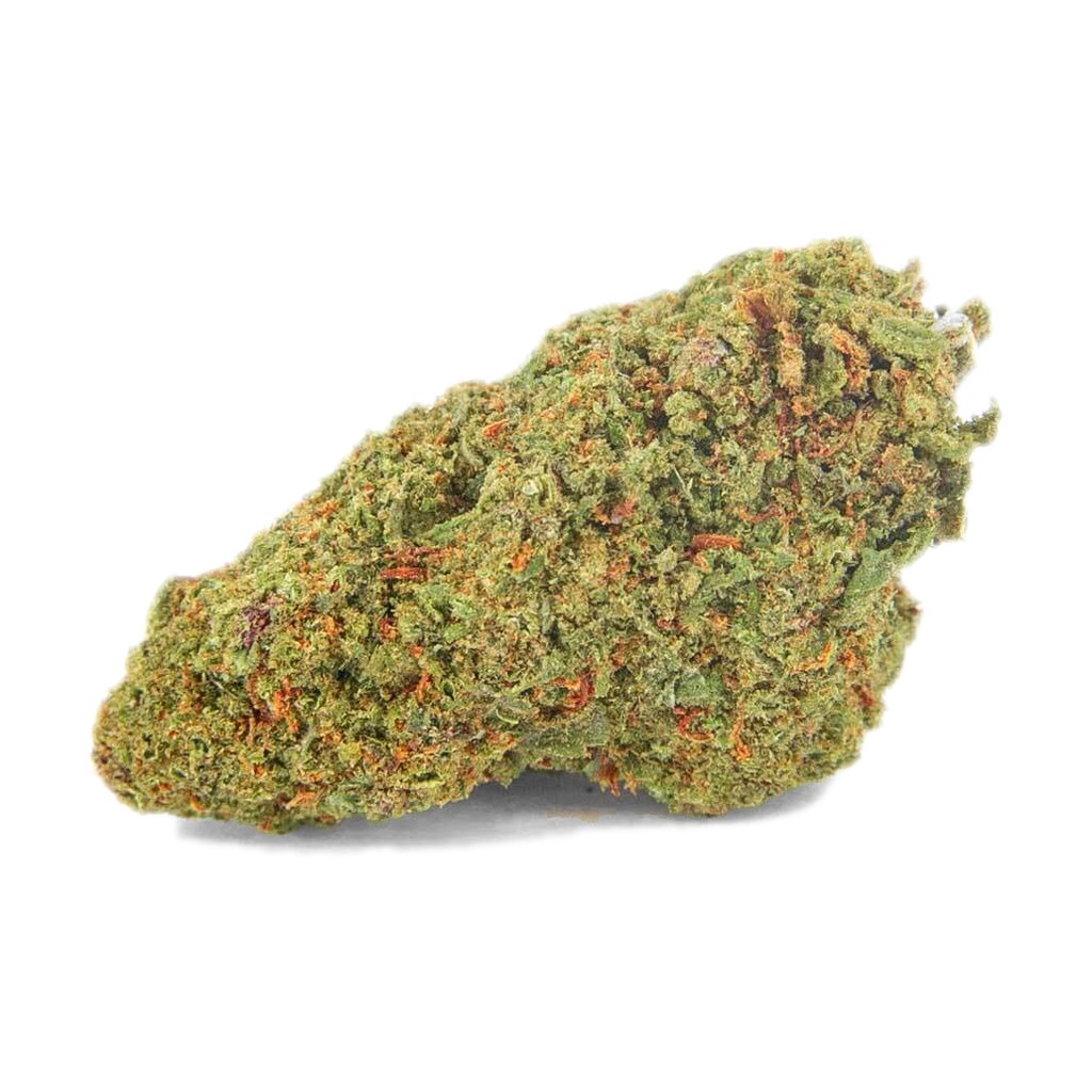 Cogollos de flor CBD Parvati Valley Mandala 10g verdes y resinosos con pistilos anaranjados y tricomas, en bolsa hermética